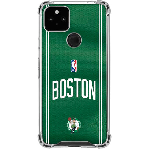 NBA Boston Celtics Jersey Google Pixel 5a 5G Clear Case